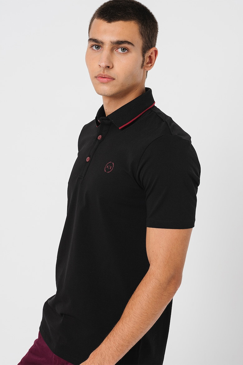 ARMANI EXCHANGE Tricou polo slim fit cu logo pe piept - Pled.ro