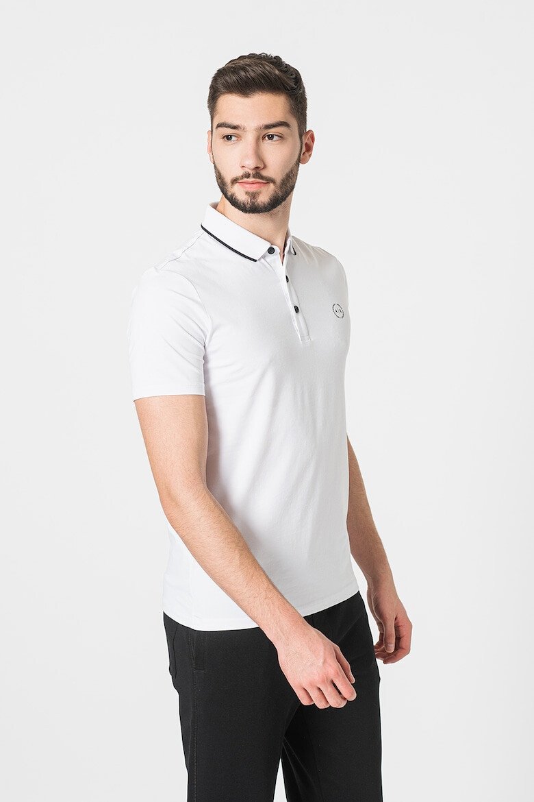 ARMANI EXCHANGE Tricou polo slim fit cu logo pe piept - Pled.ro