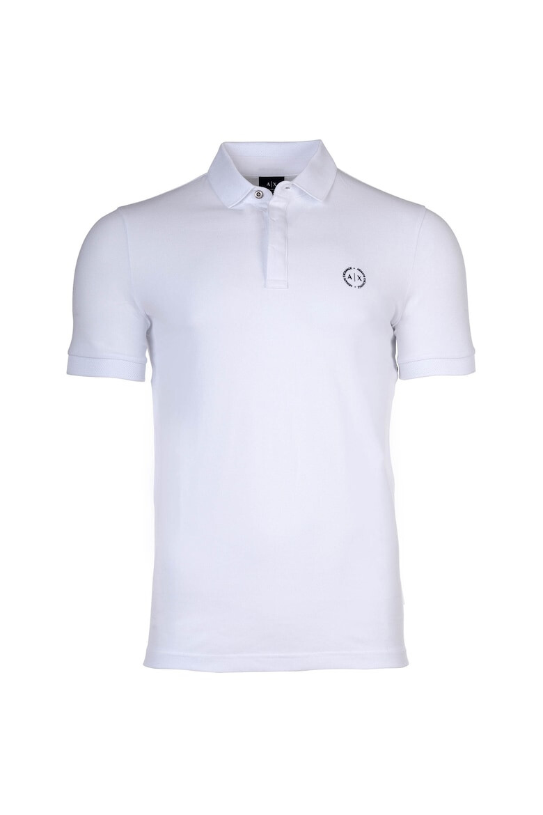 ARMANI EXCHANGE Tricou polo slim fit cu logo discret - Pled.ro