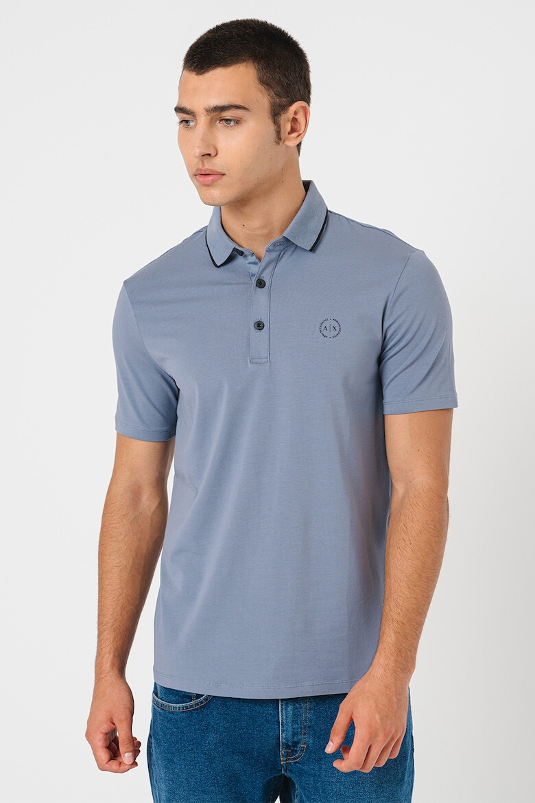 ARMANI EXCHANGE Tricou polo slim fit cu logo pe piept - Pled.ro