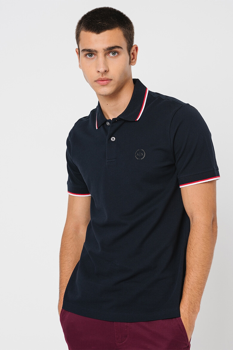 ARMANI EXCHANGE Tricou polo slim fit din bumbac - Pled.ro