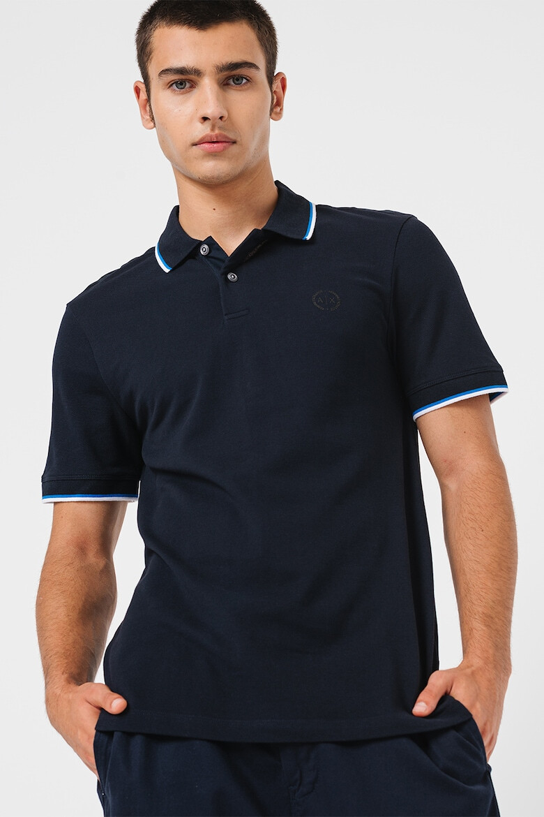 ARMANI EXCHANGE Tricou polo slim fit din bumbac - Pled.ro