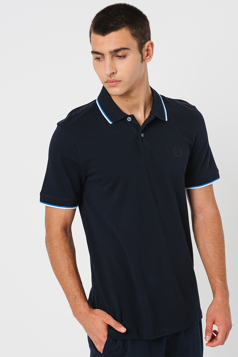 ARMANI EXCHANGE Tricou polo slim fit din bumbac - Pled.ro