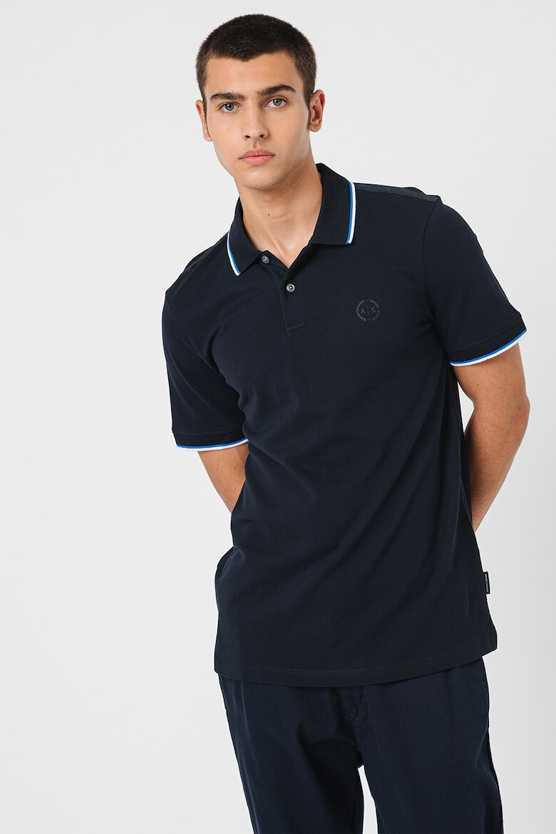 ARMANI EXCHANGE Tricou polo slim fit din bumbac - Pled.ro