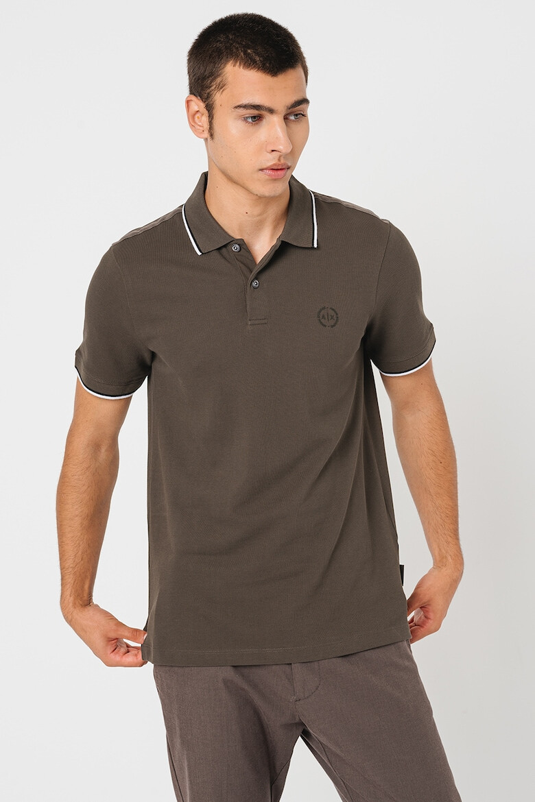 ARMANI EXCHANGE Tricou polo slim fit din bumbac - Pled.ro