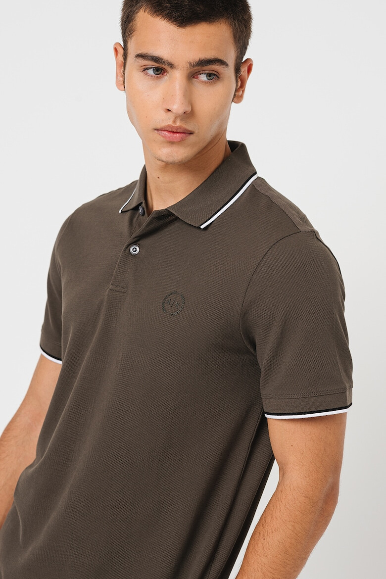 ARMANI EXCHANGE Tricou polo slim fit din bumbac - Pled.ro