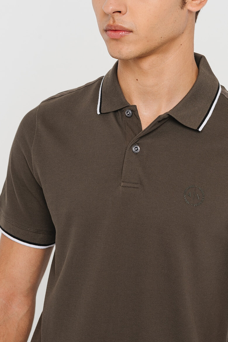 ARMANI EXCHANGE Tricou polo slim fit din bumbac - Pled.ro