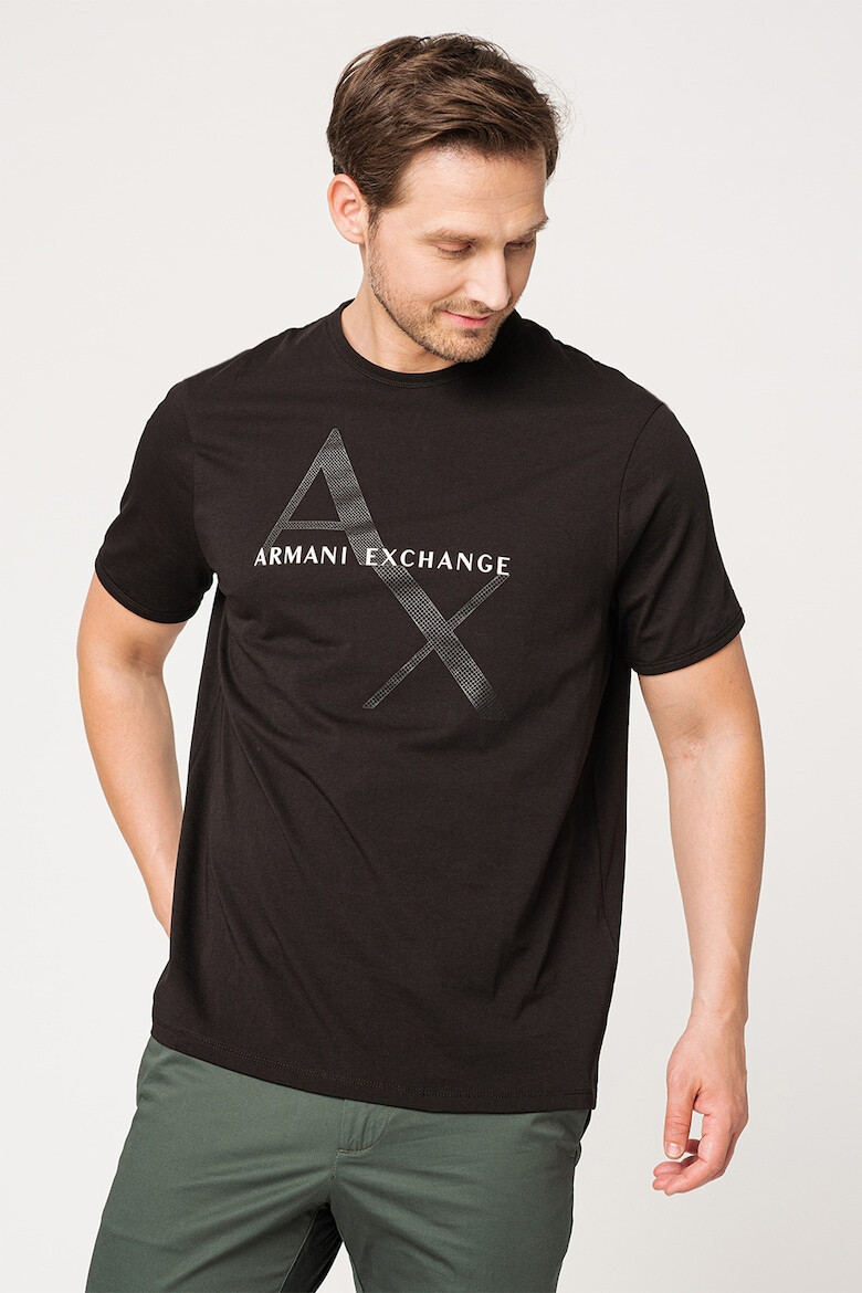 ARMANI EXCHANGE Tricou regular fit de bumbac cu imprimeu logo - Pled.ro