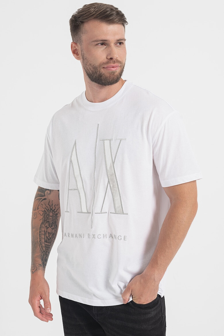 ARMANI EXCHANGE Tricou regular fit din bumbac cu logo - Pled.ro