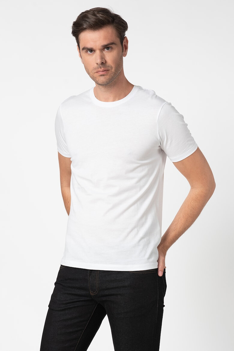 ARMANI EXCHANGE Tricou slim fit cu decolteu la baza gatului - Pled.ro