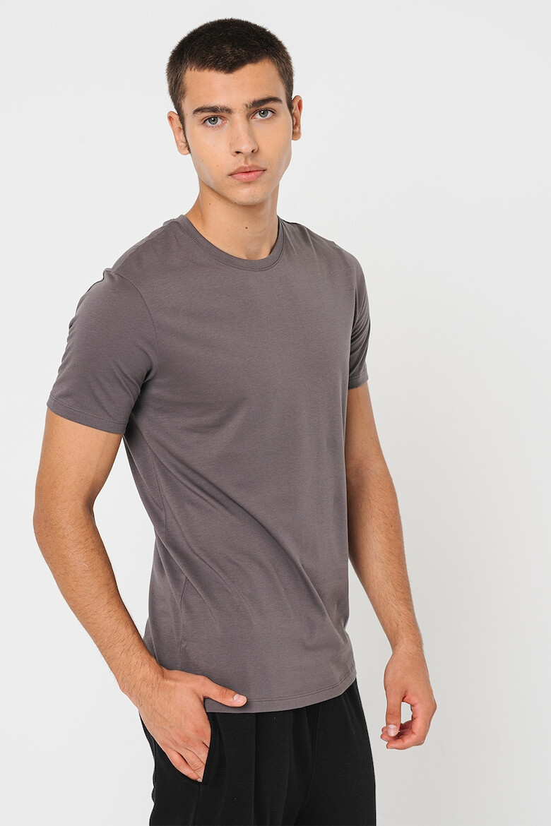 ARMANI EXCHANGE Tricou slim fit cu decolteu la baza gatului - Pled.ro