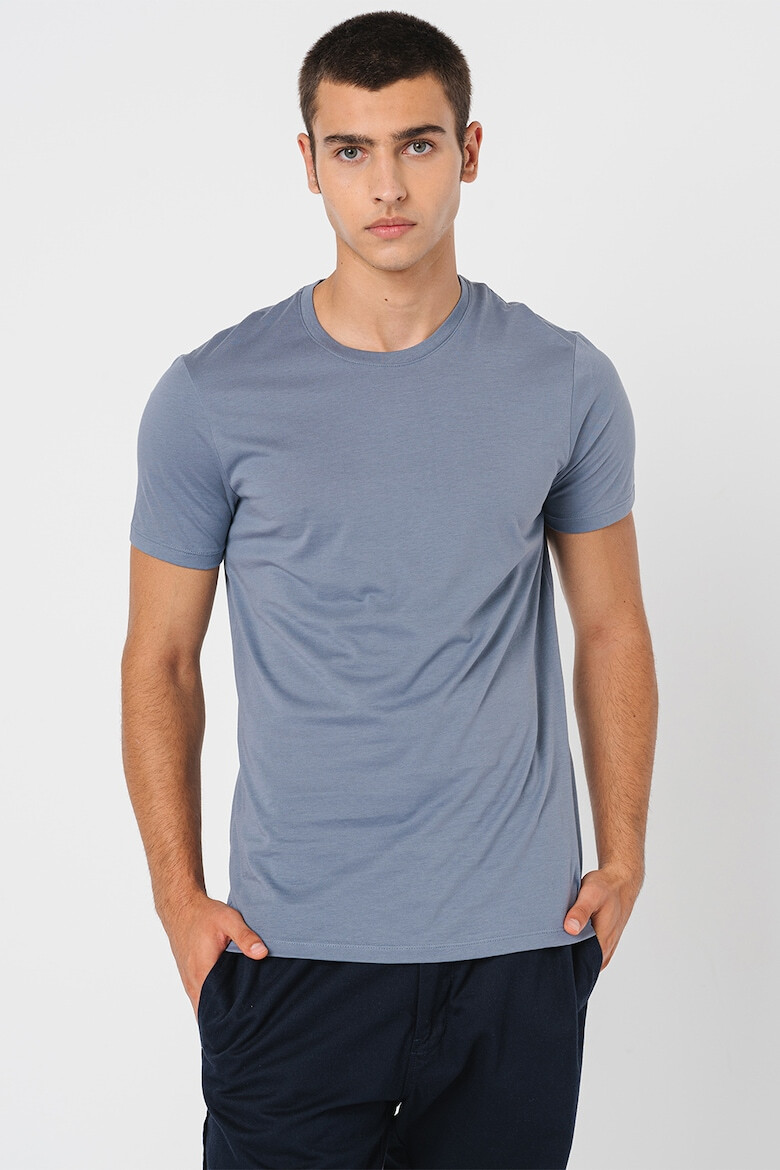 ARMANI EXCHANGE Tricou slim fit cu decolteu la baza gatului - Pled.ro