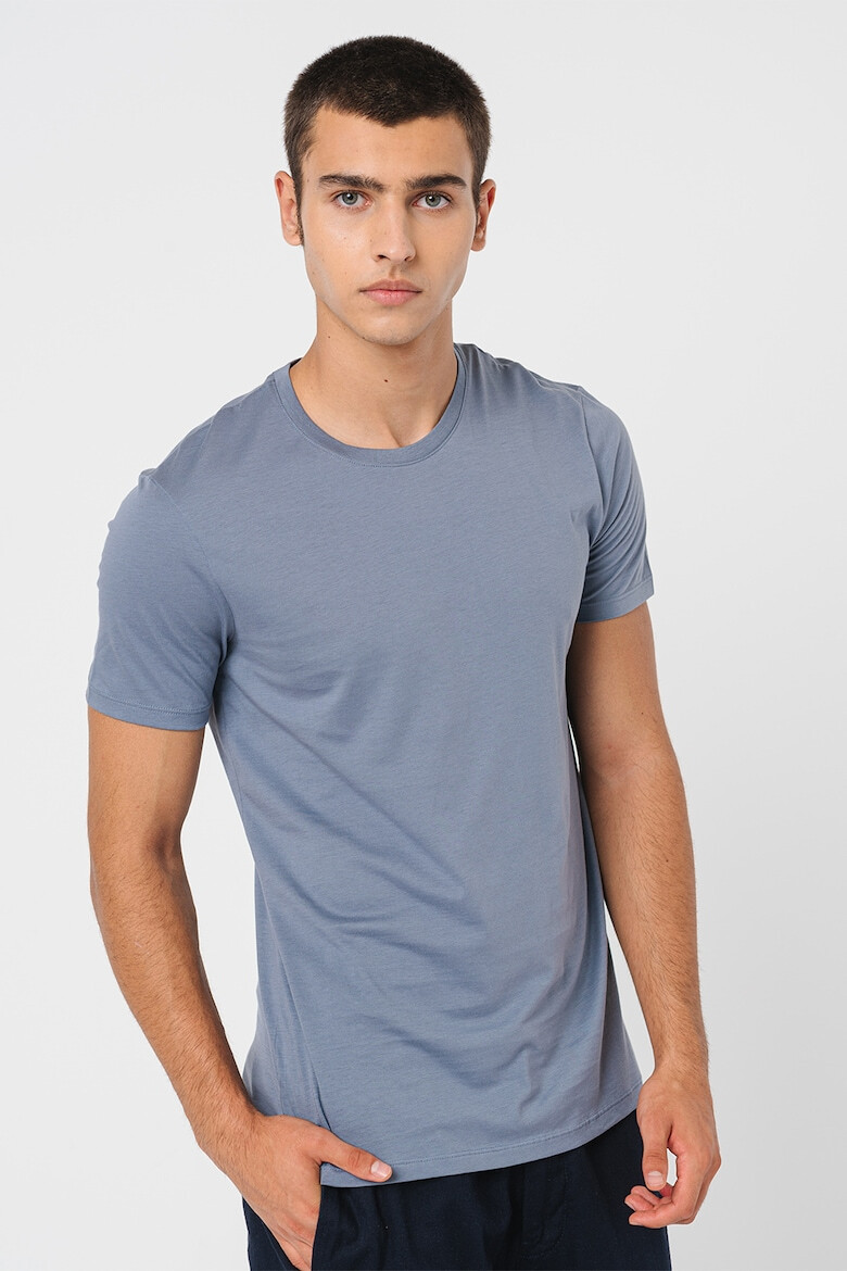 ARMANI EXCHANGE Tricou slim fit cu decolteu la baza gatului - Pled.ro