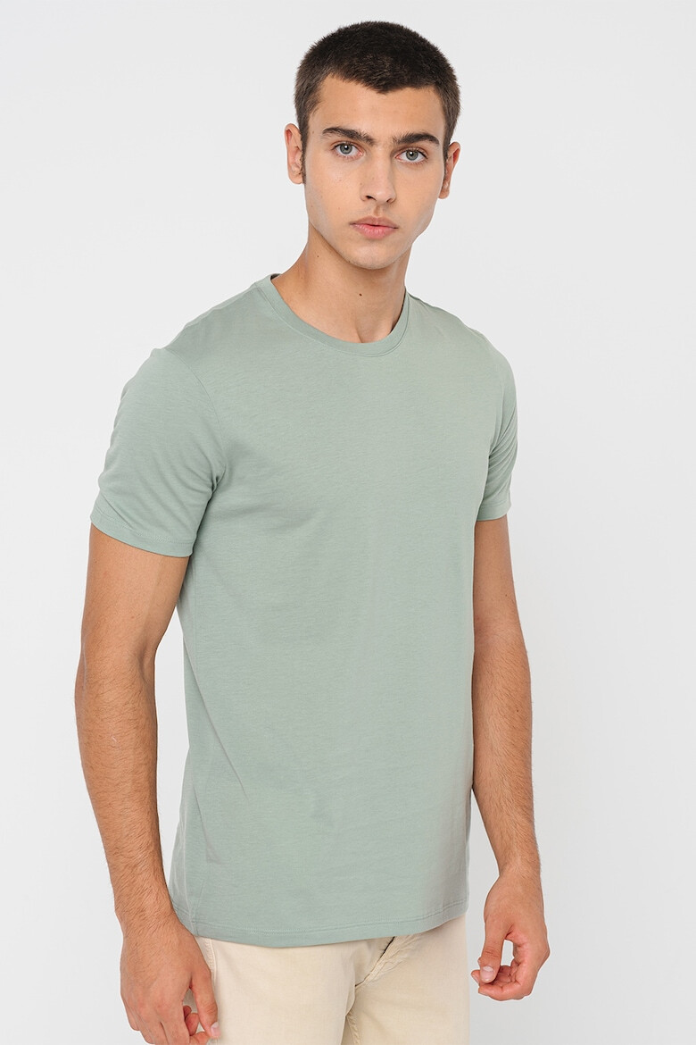 ARMANI EXCHANGE Tricou slim fit cu decolteu la baza gatului - Pled.ro