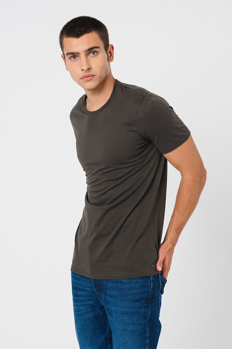 ARMANI EXCHANGE Tricou slim fit cu decolteu la baza gatului - Pled.ro