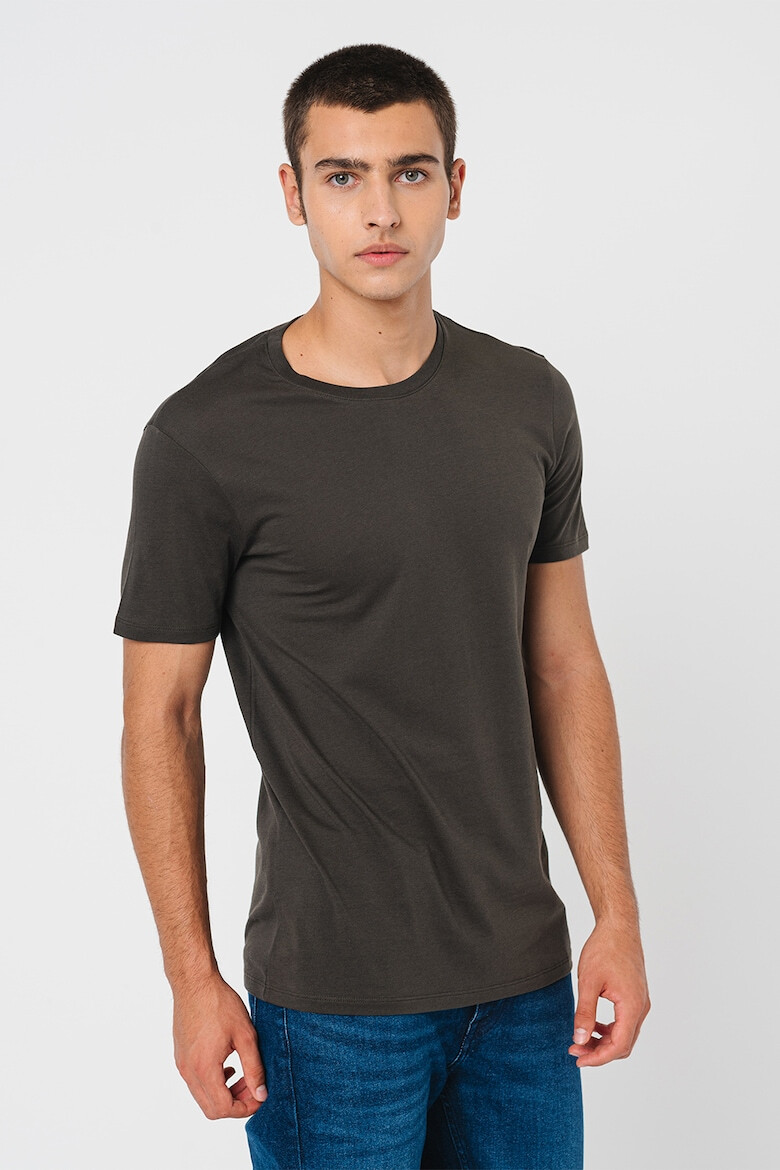 ARMANI EXCHANGE Tricou slim fit cu decolteu la baza gatului - Pled.ro