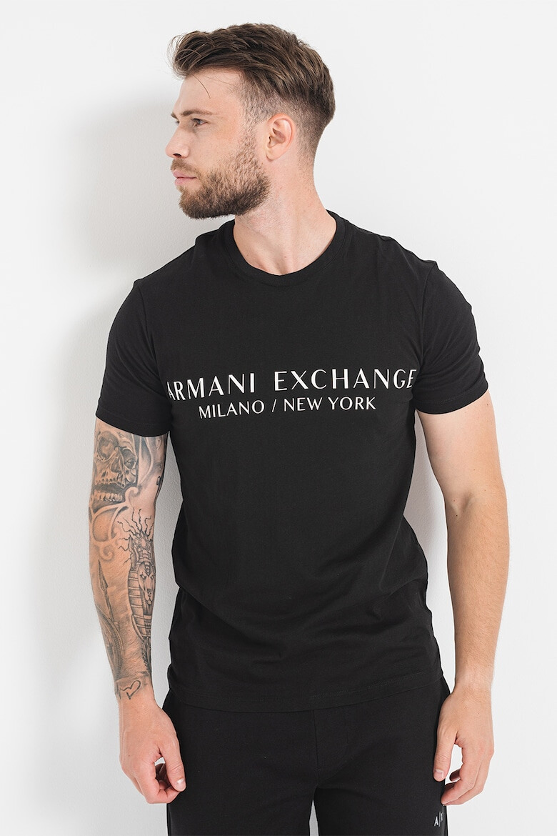 ARMANI EXCHANGE Tricou slim fit cu imprimeu logo - Pled.ro