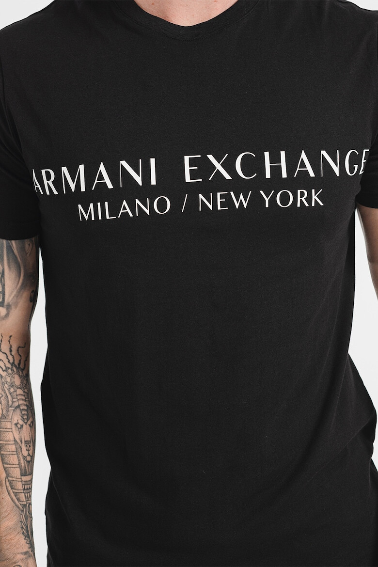 ARMANI EXCHANGE Tricou slim fit cu imprimeu logo - Pled.ro