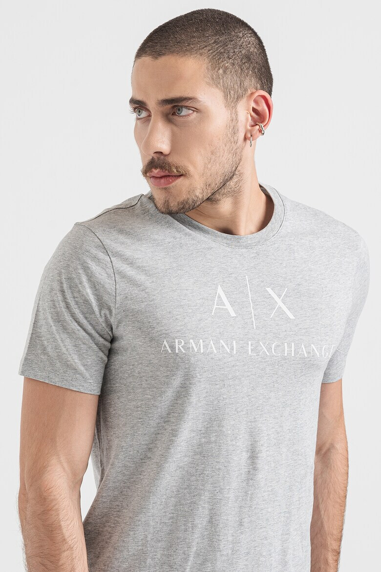 ARMANI EXCHANGE Tricou slim fit de bumbac cu logo - Pled.ro