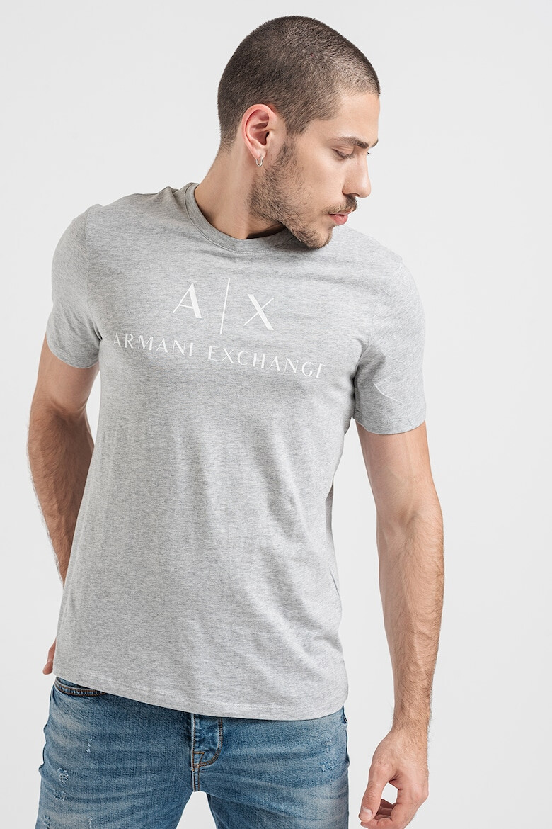 ARMANI EXCHANGE Tricou slim fit de bumbac cu logo - Pled.ro