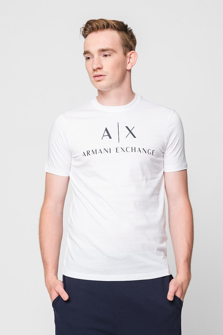 ARMANI EXCHANGE Tricou slim fit de bumbac cu logo - Pled.ro