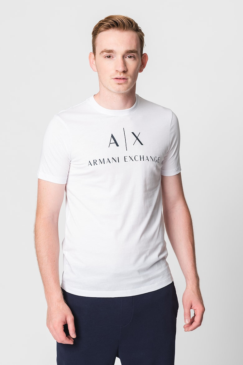 ARMANI EXCHANGE Tricou slim fit de bumbac cu logo - Pled.ro