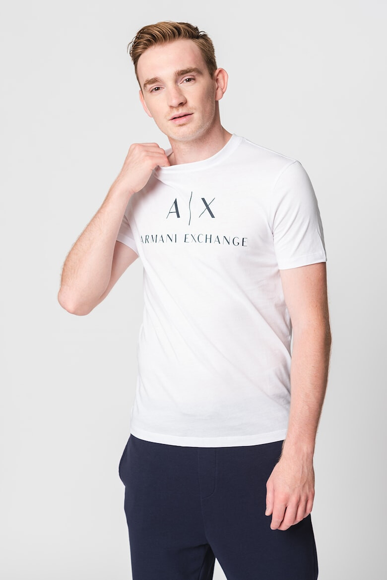 ARMANI EXCHANGE Tricou slim fit de bumbac cu logo - Pled.ro