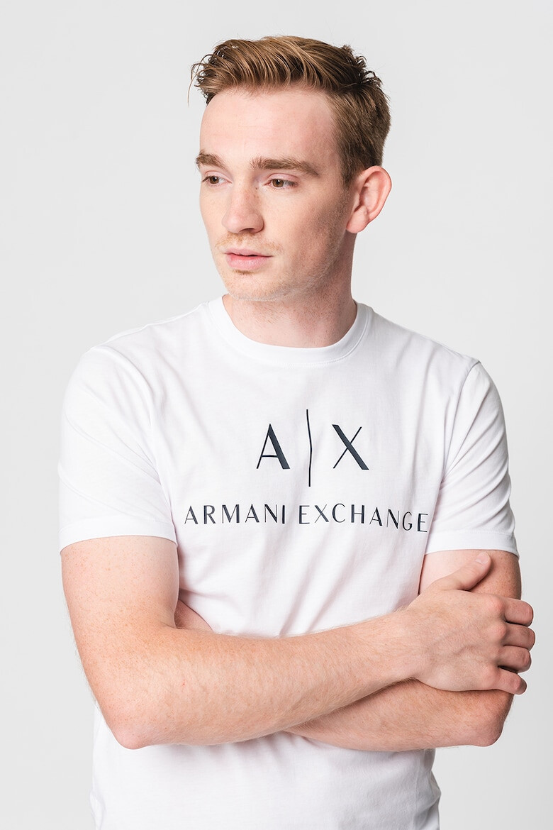 ARMANI EXCHANGE Tricou slim fit de bumbac cu logo - Pled.ro