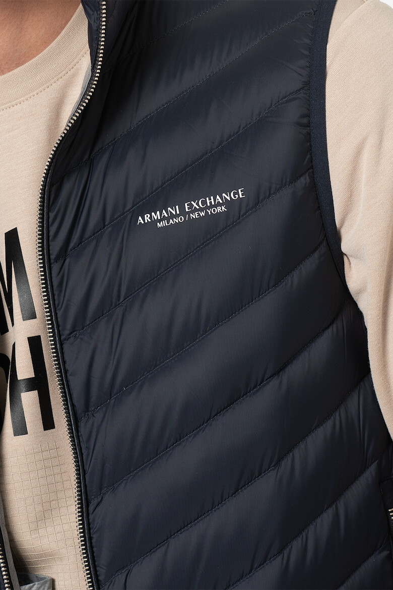 ARMANI EXCHANGE Vesta matlasata cu fermoar - Pled.ro