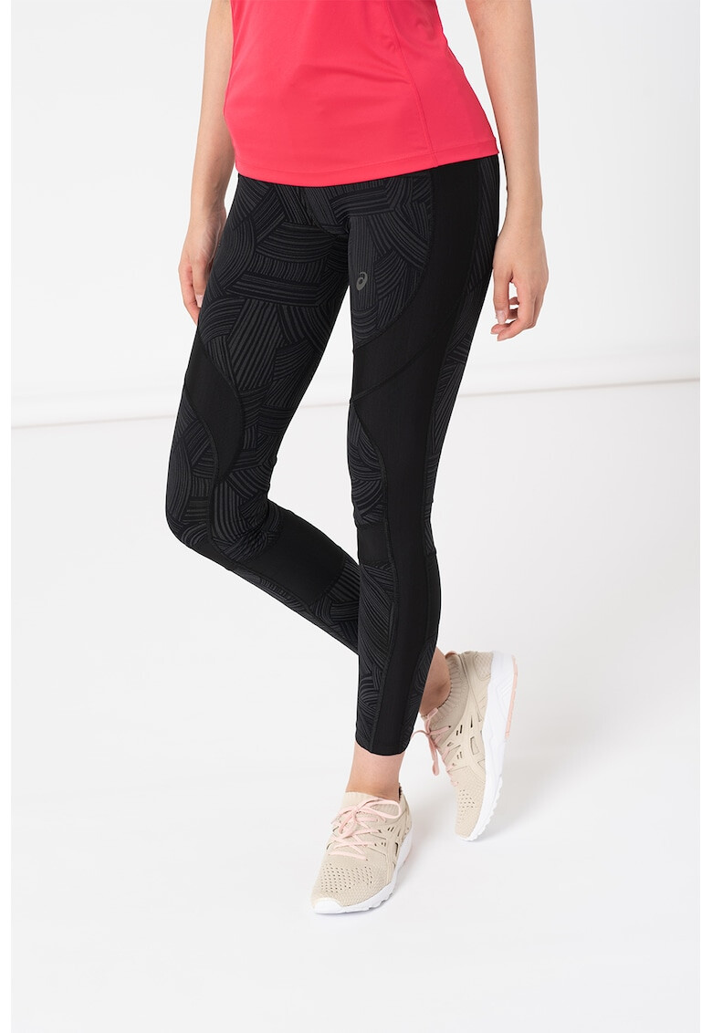 Asics Colanti crop cu logo pentru fitness - Pled.ro