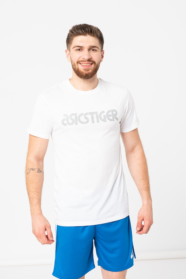 ASICS Tiger Asics Tricou cu decolteu la baza gatului si logo pentru antrenament - Pled.ro