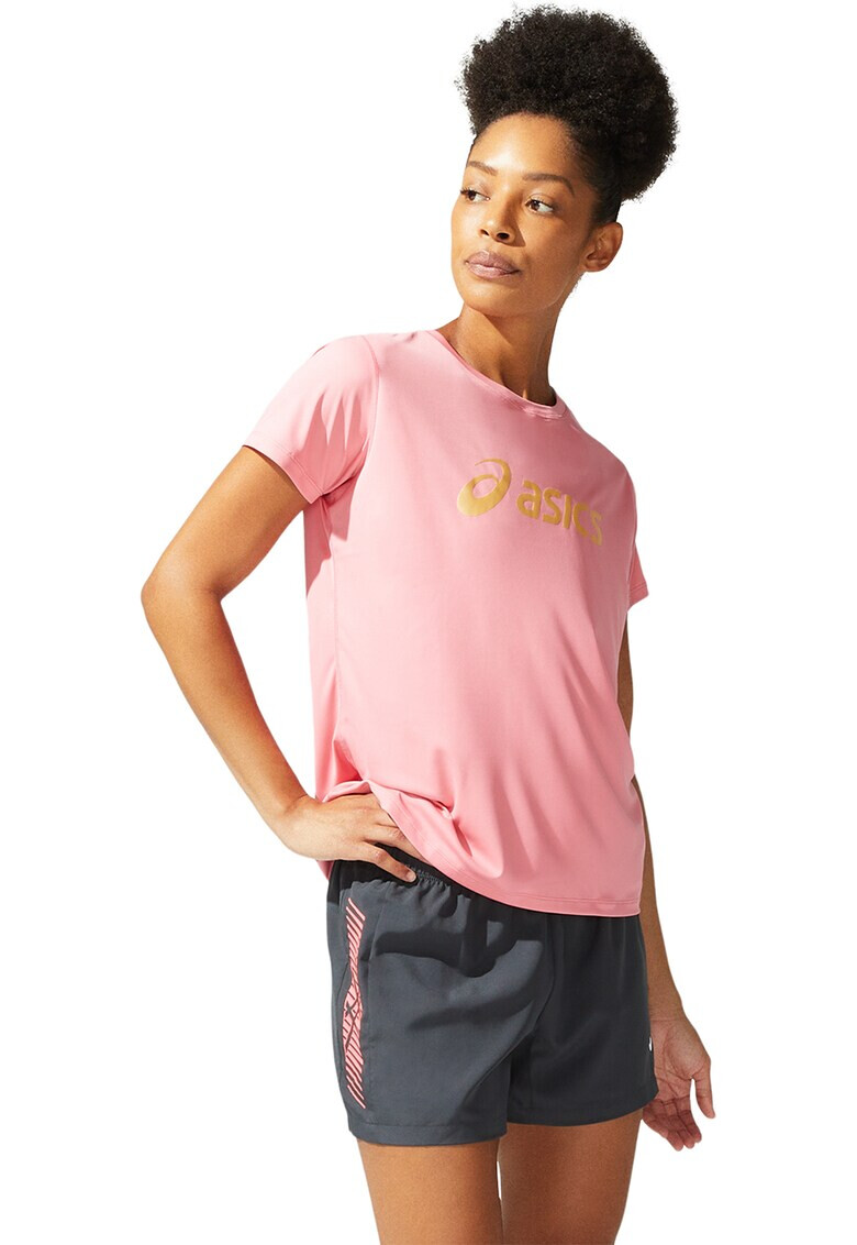 Asics Tricou cu imprimeu logo pentru alergare Sakura - Pled.ro