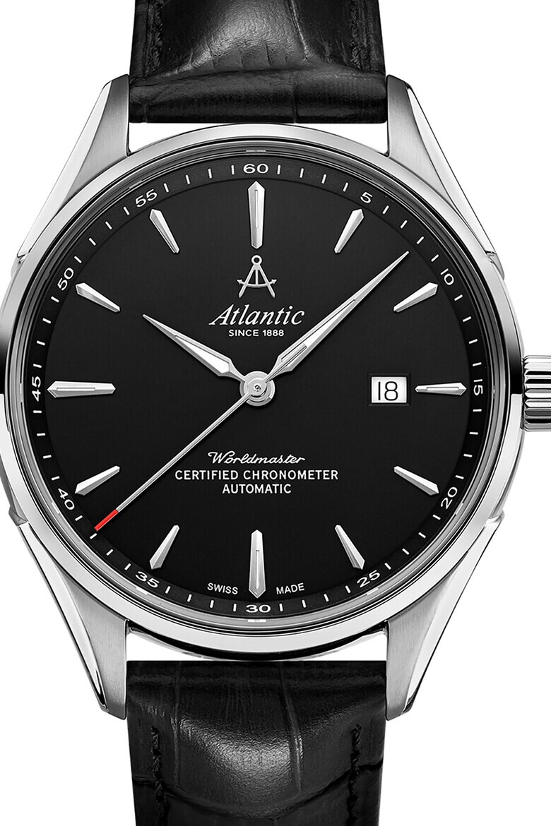 Atlantic Ceas automatic cu o curea de piele - Pled.ro