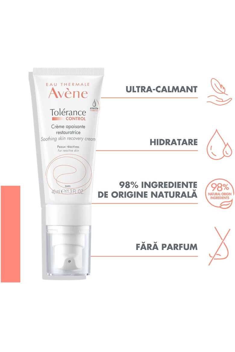 Avene Crema pentru fata si gat Tolerance Control pentru piele intoleranta 40 ml - Pled.ro