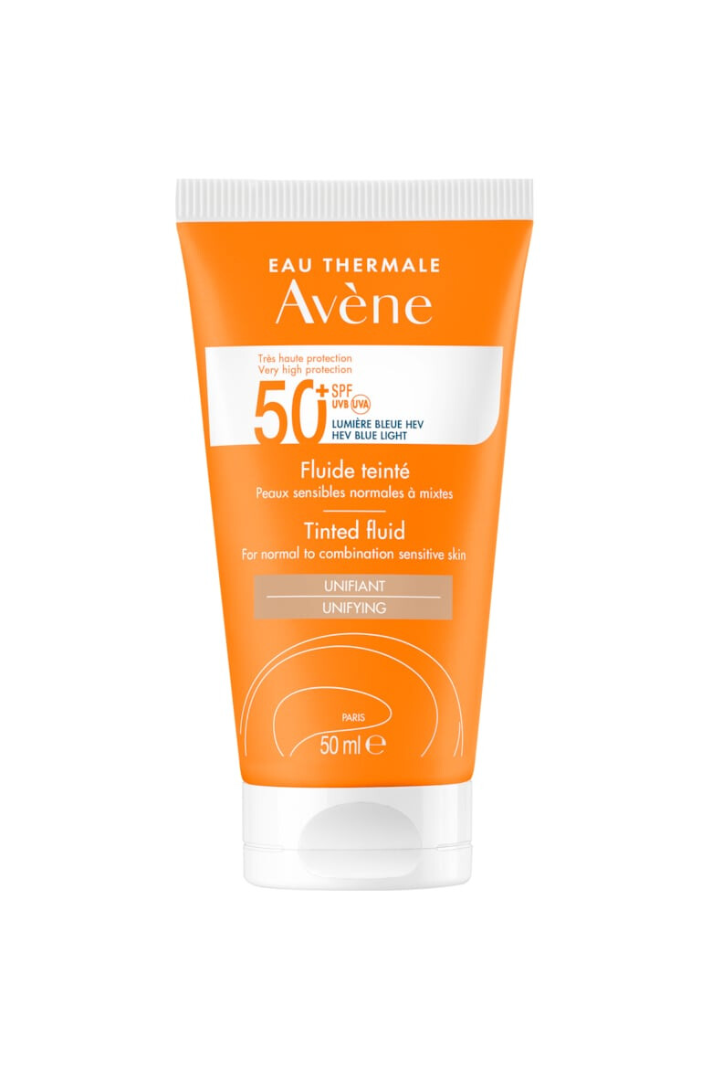 Avene Fluid nuantator cu protectie solara SPF 50+ TRIASORB pentru piele normala si mixta 50 ml - Pled.ro