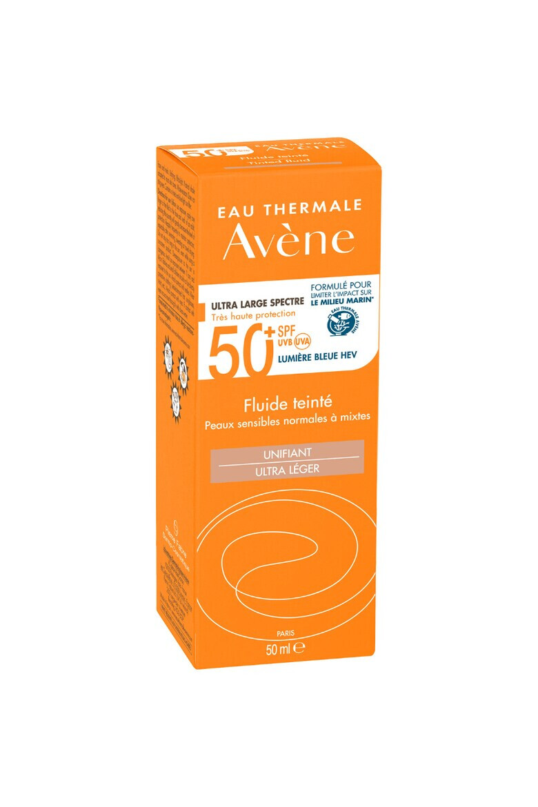 Avene Fluid nuantator cu protectie solara SPF 50+ TRIASORB pentru piele normala si mixta 50 ml - Pled.ro