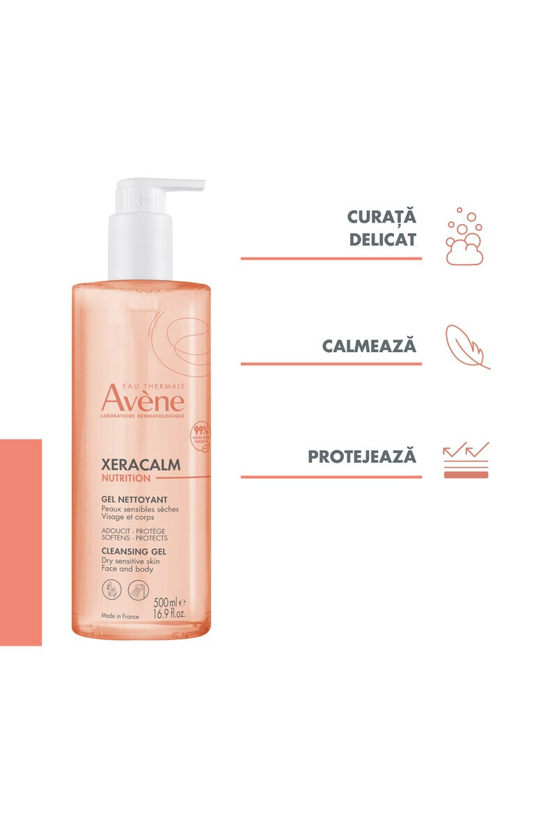 Avene Gel hidratant si hranitor pentru pielea sensibila si foarte uscata Xeracalm Nutrition 500 ml - Pled.ro