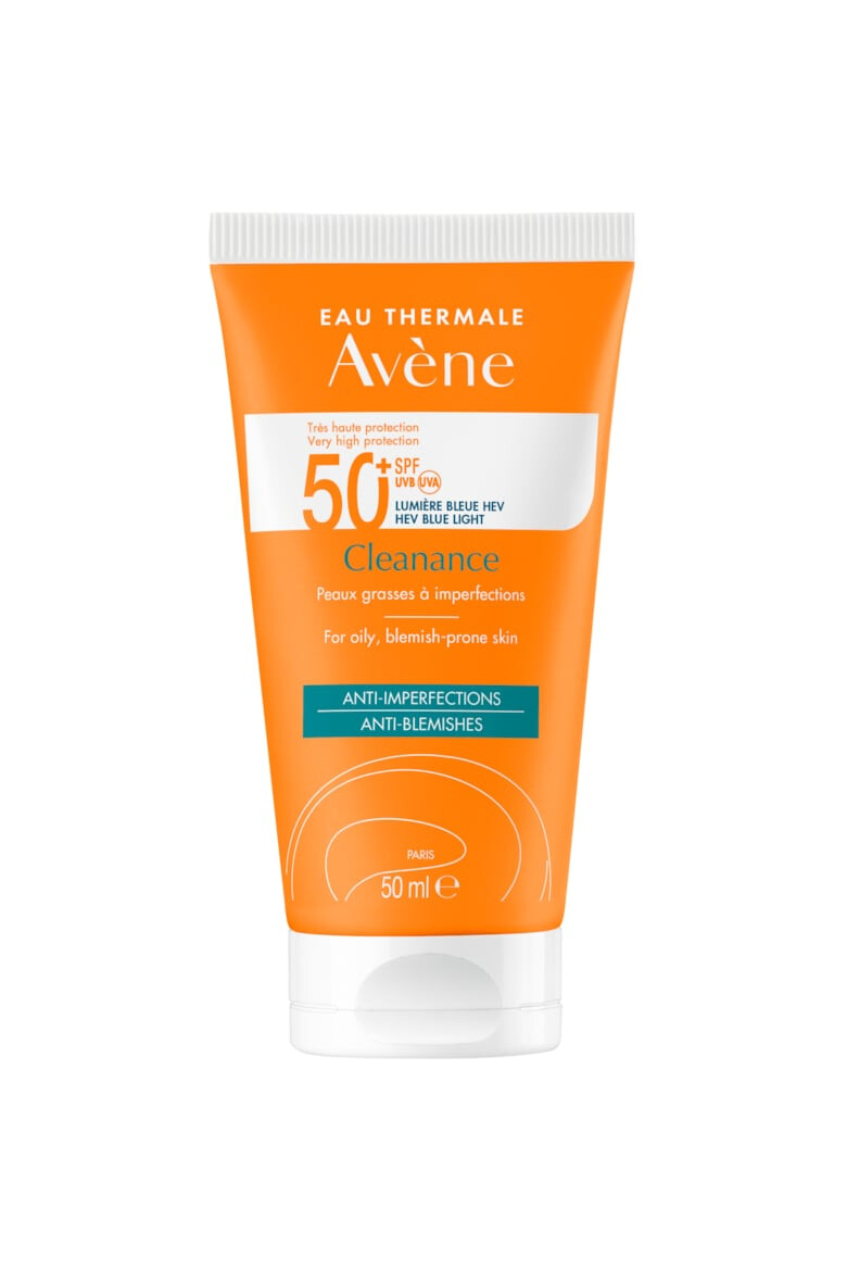 Avene Lotiune cu protectie solara Cleanance SPF 50+ TRIASORB pentru ten acneic 50 ml - Pled.ro