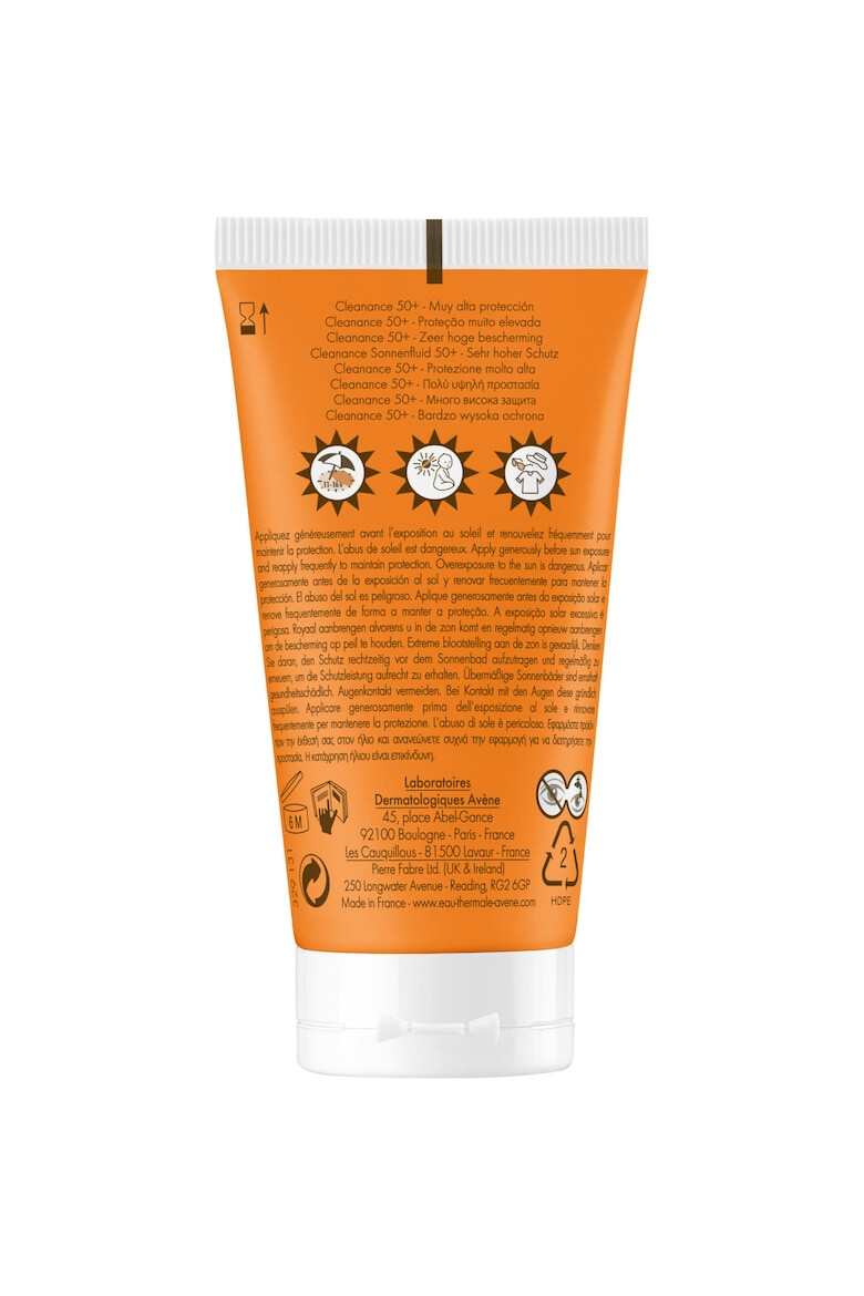 Avene Lotiune cu protectie solara Cleanance SPF 50+ TRIASORB pentru ten acneic 50 ml - Pled.ro