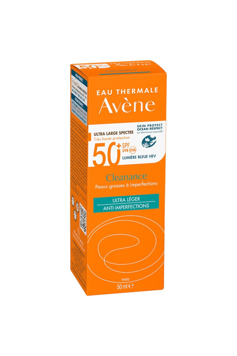 Avene Lotiune cu protectie solara Cleanance SPF 50+ TRIASORB pentru ten acneic 50 ml - Pled.ro