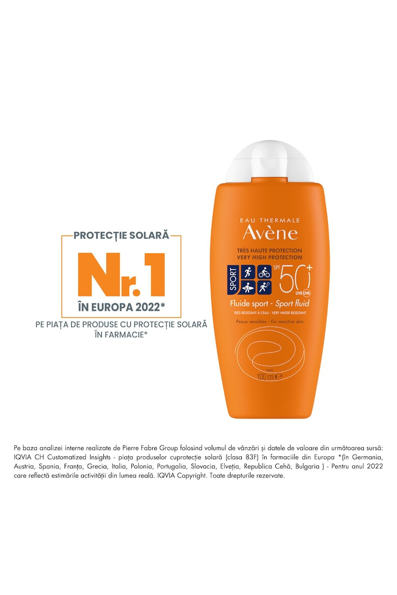 Avene Lotiune cu protectie solara Sport SPF 50+ pentru piele sensibila 100 ml - Pled.ro