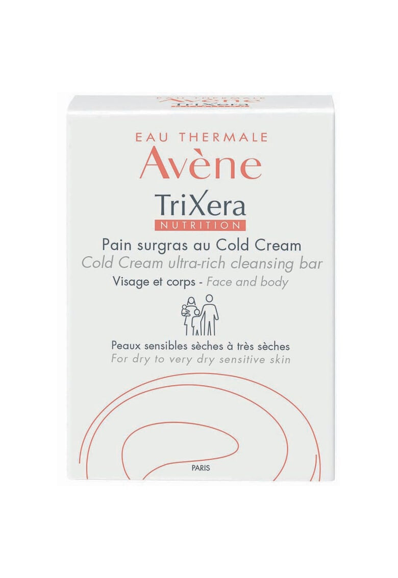 Avene Sapun solid TriXera Nutrition pentru piele uscata si sensibila 100 g - Pled.ro