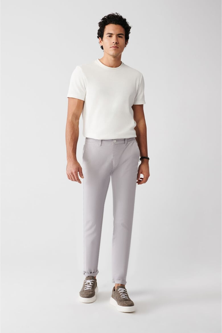 Avva Pantaloni chino slim fit din material elastic - Pled.ro