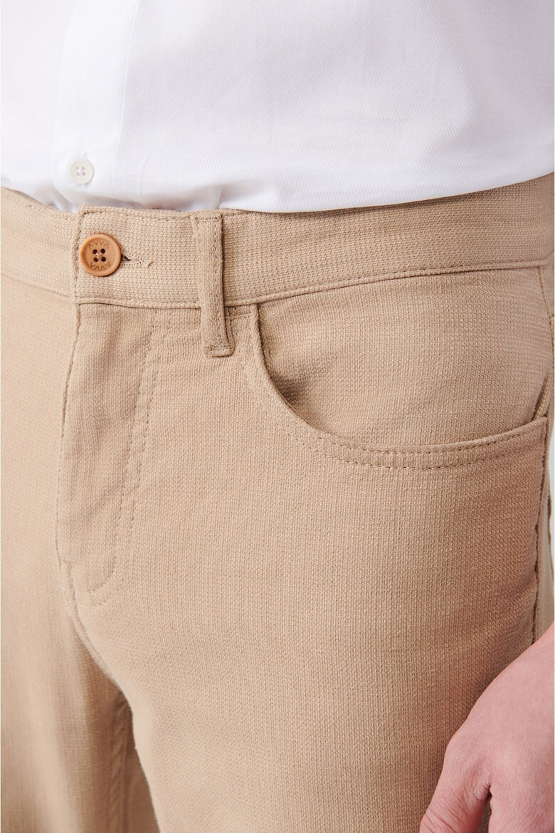 Avva Pantaloni slim fit cu buzunare aplicate - Pled.ro