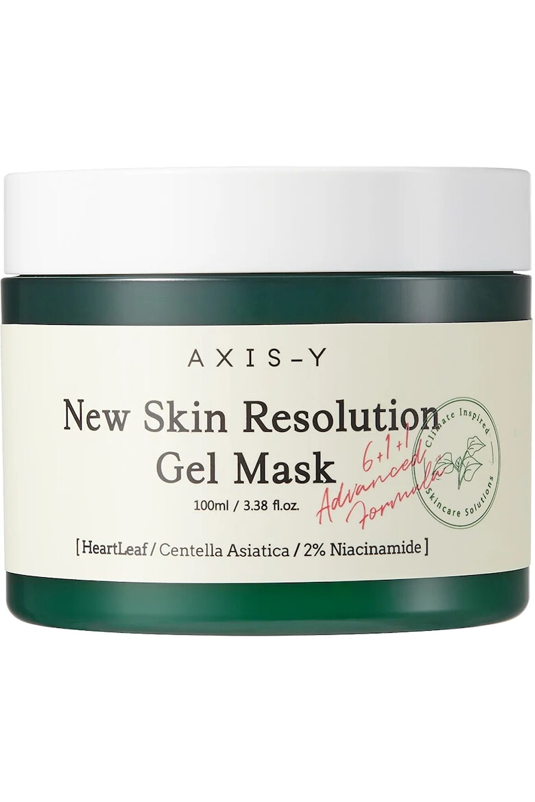 AXIS-Y Masca de fata New Skin Resolution Gel Mask calmanta pentru luminozitate cu Heartleaf si 2% Niacinamida 100ml - Pled.ro