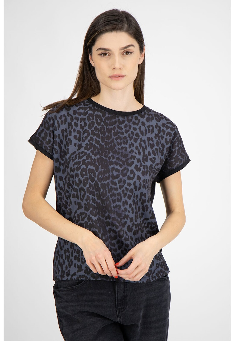 b.young Bluza cu maneci scurte si animal print - Pled.ro