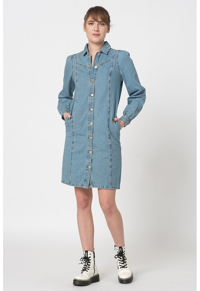 b.young Rochie tip camasa din denim Lyra - Pled.ro