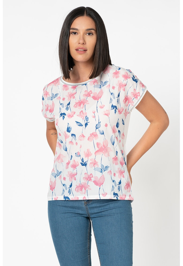 b.young Tricou cu imprimeu floral si garnituri stralucitoare Panya - Pled.ro