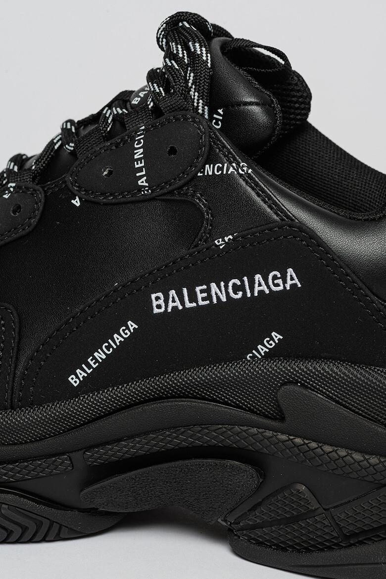 Balenciaga Pantofi sport de piele ecologica cu imprimeu Triple S - Pled.ro