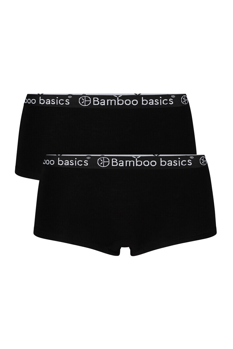 Bamboo Basics Set de boxeri cu banda logo in talie Iris - 2 perechi - Pled.ro